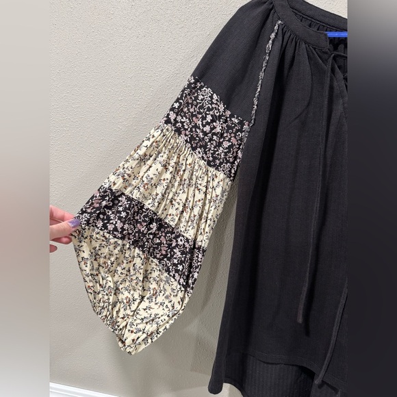 Gimmicks Pieced Lace-Up Top - Picture 6 of 8